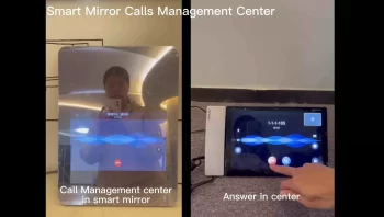Use Video Intercom Smart Mirror to call the community management center