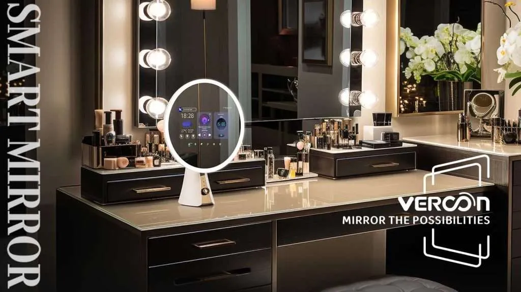 Vercon vanity smart mirror With Smart Light and Multi-function Smart component