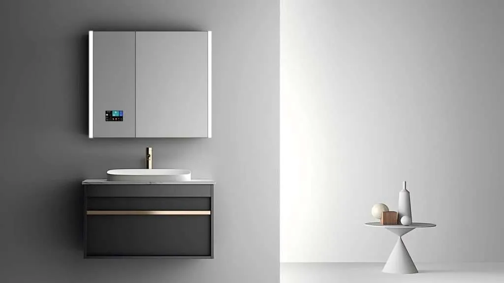 Cabinet Smart Mirror integrated the bathroom cabinet with smart mirror.