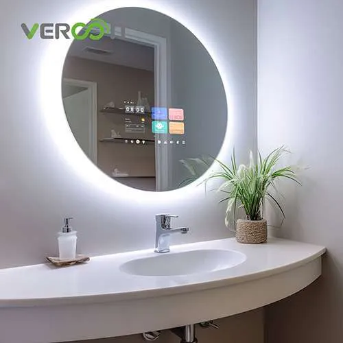 Technologie Vercon Smart Mirror Display s 10,1 a 21,5palcovým displejem zabudovaným v zrcadle