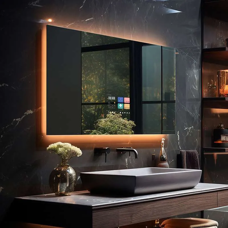 Touch Screen Smart Mirror Vanity Mirror Powered by Android System with WIFI connections