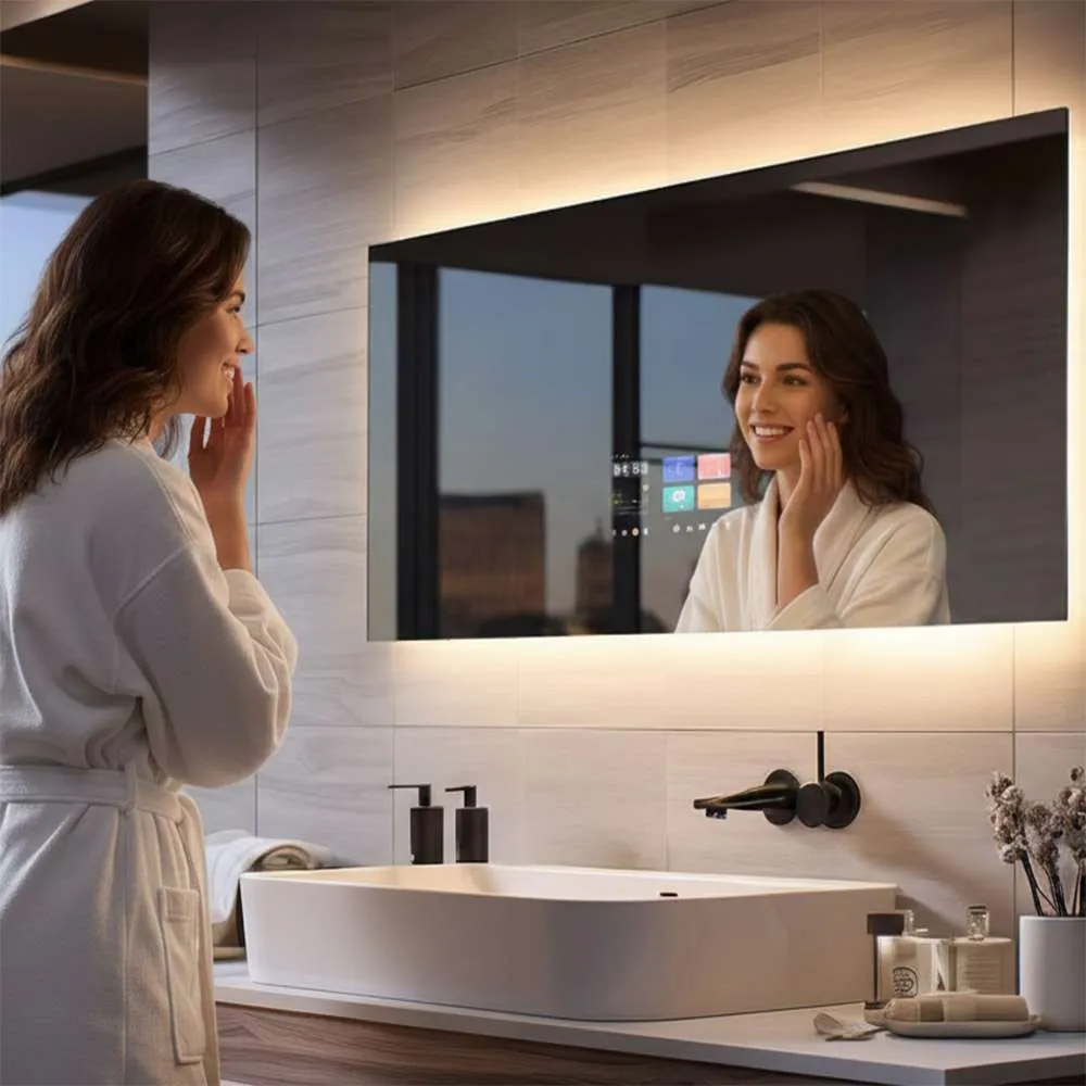 Vercon Digital Mirror Provides Ai Function for daily bath, beauty and fashion.